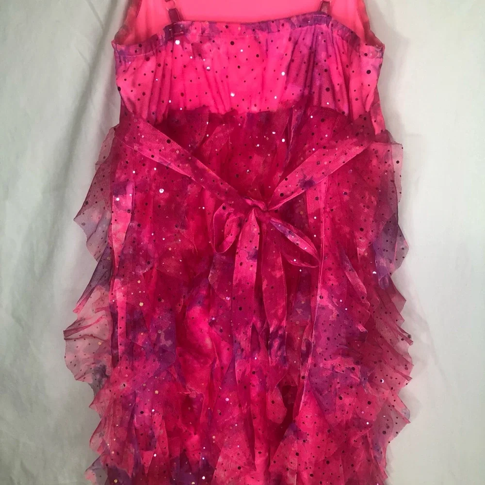 Girls Pink Ruffle Tulle Party Dress Girls Size 10